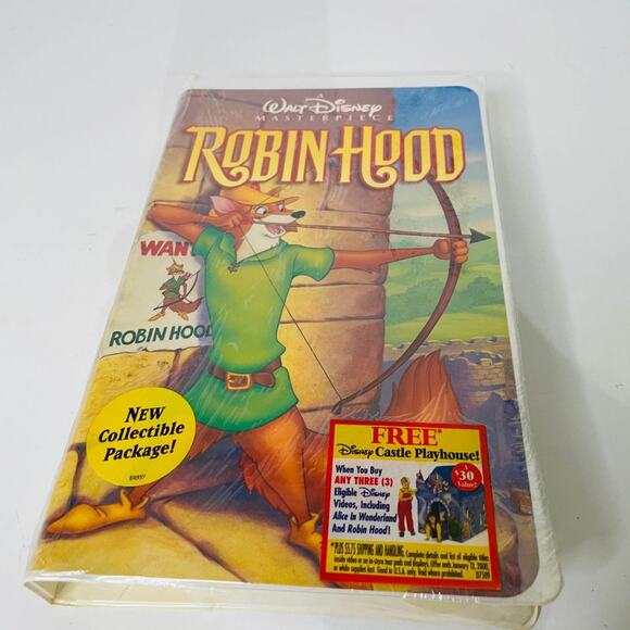 Disney Other - Vintage Disney’s Robin Hood (VHS, 1991)